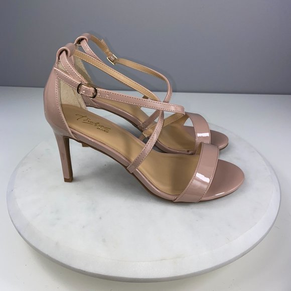 Thalia Sodi Nude Strappy Sandals - Picture 3 of 9